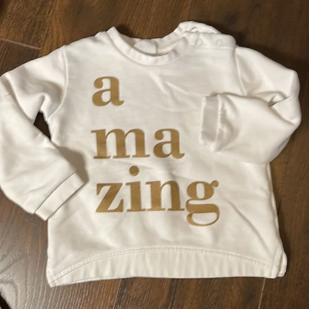 EUC 5 Piece Girls Ivory Gold White Zara + Being Me + BabyGAP + JoeFresh 18-24Mo